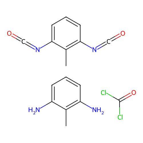 Carbonyl dichloride;1,3-diisocyanato-2-methylbenzene;2-methylbenzene-1,3-diamine structure