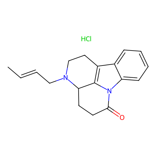 3-(2-Butenyl)-1,2,3,3a,4,5-hexahydrocanthin-6-one HCl structure