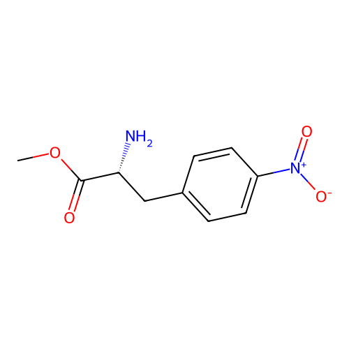 Methyl (R)-2-amino-3-(4-nitrophenyl)propanoate structure