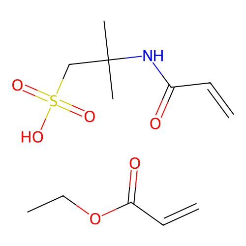 N-(2-Methyl-1-sulfopropan-2-yl)prop-2-enimidic acid--ethyl prop-2-enoate (1/1) structure