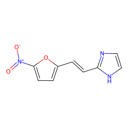 2(5-NO2-2-Furfurilidene)imidazole structure