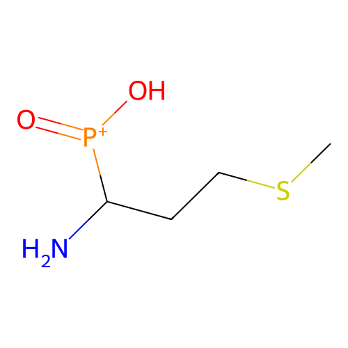 1-Amino-3-methylthiopropylphosphinic acid structure