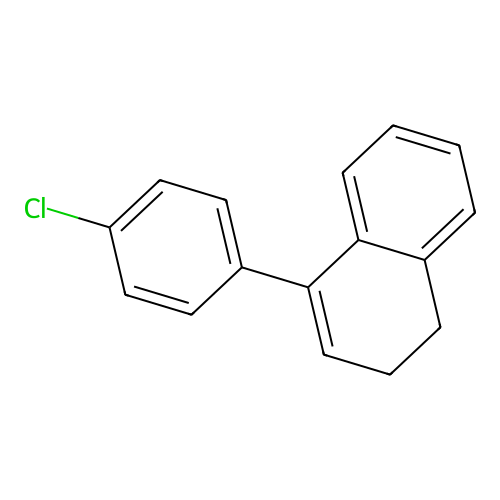4-(4-Chlorophenyl)-1,2-dihydronaphthalene structure