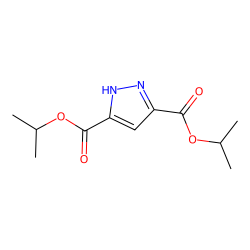 dipropan-2-yl 1H-pyrazole-3,5-dicarboxylate structure