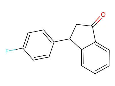 3-(4-Fluorophenyl)indan-1-one structure
