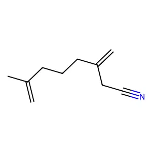 7-Octenenitrile, 7-methyl-3-methylene- structure