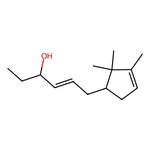 4-Hexen-3-ol, 6-(2,2,3-trimethyl-3-cyclopenten-1-yl)- structure