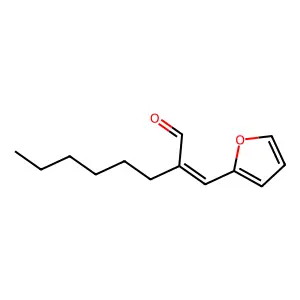Octanal, 2-(2-furanylmethylene)- structure