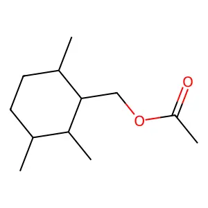 Cyclohexanemethanol, 2,3,6-trimethyl-, 1-acetate structure