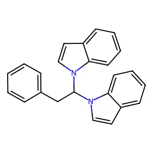 1H-Indole, 1,1'-(2-phenylethylidene)bis- structure