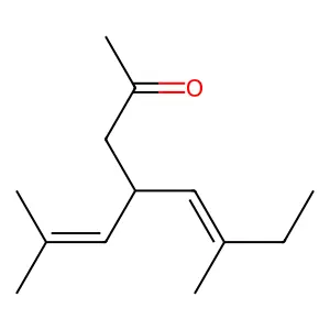 6-Methyl-4-(2-methyl-1-propenyl)oct-5-en-2-one structure