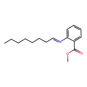 2-(辛亚基氨基)苯甲酸甲酯 structure