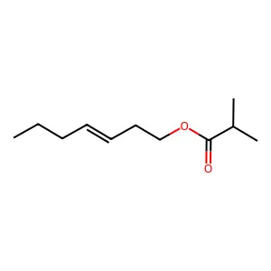 Hept-3-enyl isobutyrate structure