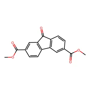 9H-Fluorene-2,6-dicarboxylic acid, 9-oxo-, 2,6-dimethyl ester structure