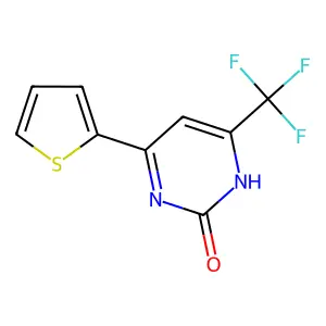 4-(2-Thienyl)-6-(trifluoromethyl)pyrimidin-2-ol structure
