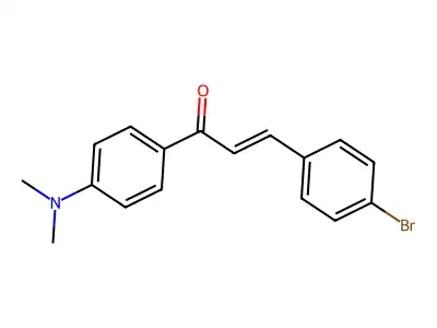 4-Bromo-4'-dimethylaminochalcone structure