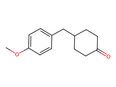 4-[(4-Methoxyphenyl)methyl]cyclohexan-1-one structure