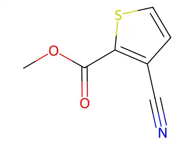 Methyl 3-cyanothiophene-2-carboxylate structure