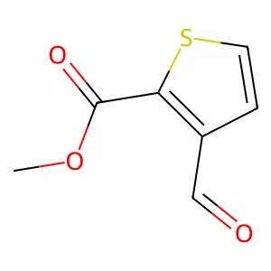 Methyl 3-formylthiophene-2-carboxylate structure