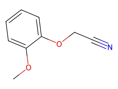 (2-Methoxyphenoxy)acetonitrile structure