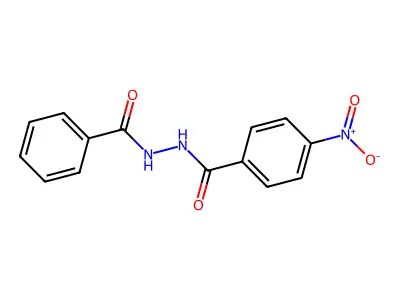 N'-benzoyl-4-nitrobenzohydrazide structure