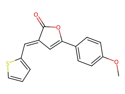 5-(4-Methoxyphenyl)-3-(thiophen-2-ylmethylidene)furan-2-one structure