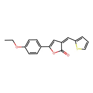 5-(4-Ethoxyphenyl)-3-(thiophen-2-ylmethylidene)furan-2-one structure