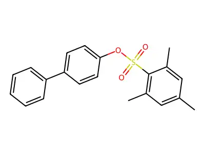4-Biphenylyl mesitylenesulfonate structure