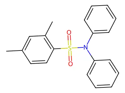 N,N-Diphenyl-2,4-xylenesulfonamide structure