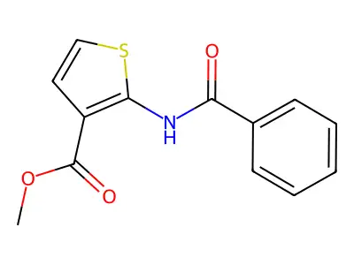 Methyl 2-benzamidothiophene-3-carboxylate structure