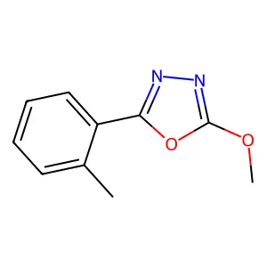 2-Methoxy-5-(o-tolyl)-1,3,4-oxadiazole structure