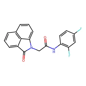 N-(2,4-difluorophenyl)-2-(2-oxobenzo[cd]indol-1(2H)-yl)acetamide structure