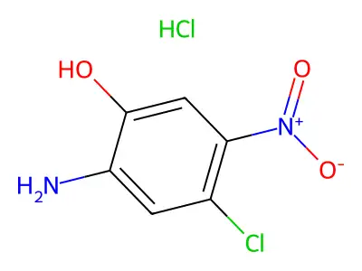 Phenol, 2-amino-4-chloro-5-nitro-, hydrochloride (1:1) structure