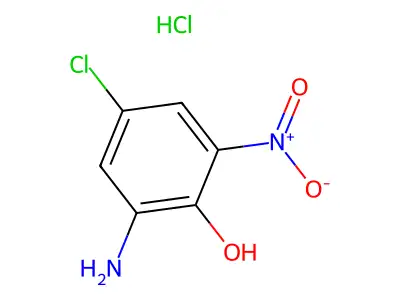 2-Amino-4-chloro-6-nitrophenol structure