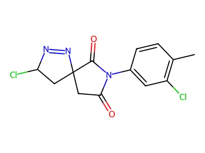 3-Chloro-7-(3-chloro-4-methylphenyl)-1,2,7-triazaspiro[4.4]non-1-ene-6,8-dione structure