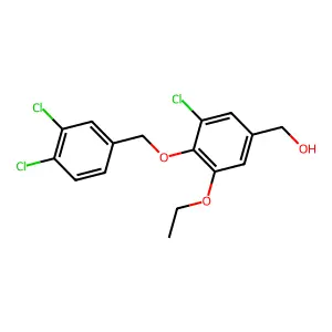 {3-Chloro-4-[(3,4-dichlorobenzyl)oxy]-5-ethoxyphenyl}methanol structure