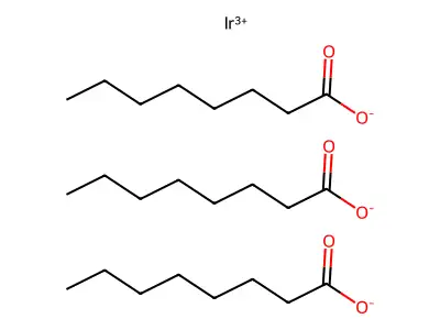 辛酸铱(3+)盐(3:1) structure