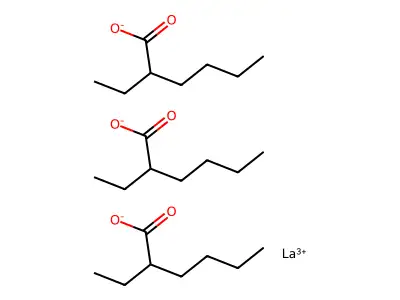 2-乙基己酸镧(3+)(3:1) structure