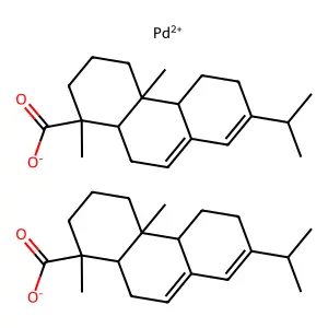 Palladium(2+) abietate structure