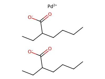 2-乙基己酸钯(2+)盐(2:1) structure