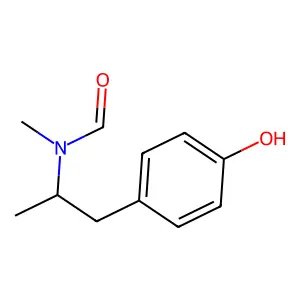 Formamide, N-(2-(4-hydroxyphenyl)-1-methylethyl)-N-methyl- structure
