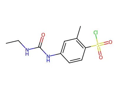 4-(3-Ethylureido)-2-methylbenzenesulfonyl chloride structure