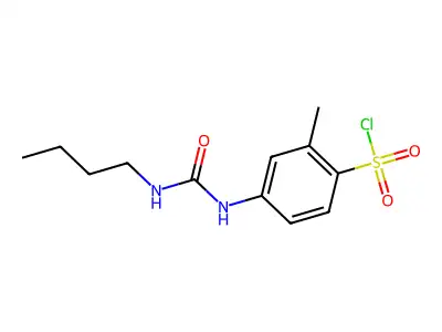 4-(3-Butyl-ureido)-2-methyl-benzenesulfonylchloride structure