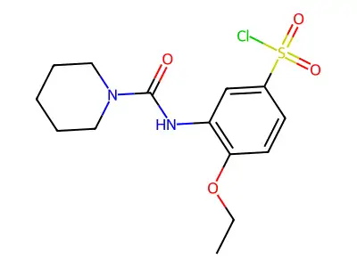4-ethoxy-3-(piperidine-1-carbonylamino)benzenesulfonyl Chloride structure