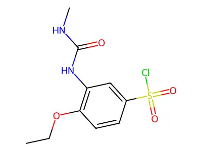 4-ethoxy-3-(methylcarbamoylamino)benzenesulfonyl Chloride structure