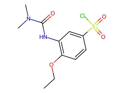 3-(3,3-Dimethyl-ureido)-4-ethoxy-benzenesulfonylchloride structure