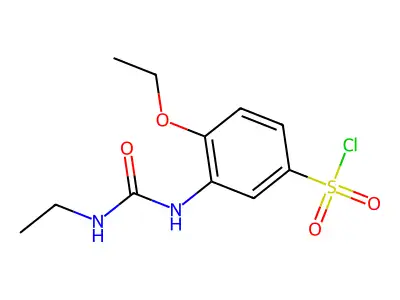 4-ethoxy-3-(ethylcarbamoylamino)benzenesulfonyl Chloride structure