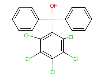 2,3,4,5,6-Pentachlorotriphenylmethanol structure