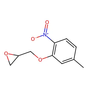 Oxirane, ((5-methyl-2-nitrophenoxy)methyl)- structure