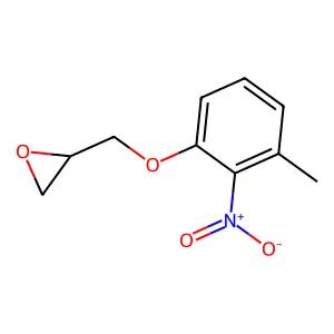 3-Methyl-2-nitro-1-(2,3-epoxypropoxy)benzene structure
